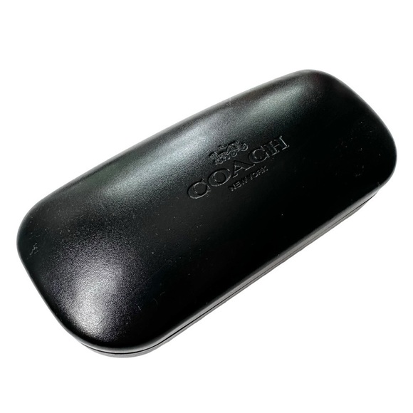 COACH Black Hard Shell Sunglasses Case with NEW Microfiber Lens Cloth - Picture 4 of 11